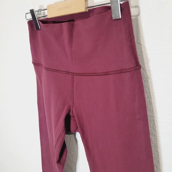 Lululemon Sz 4 Wunder Under High Rise Tight Garnet Full On Luon W5BJWS - Picture 3 of 9